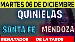 Resultados Quinielas Vespertinas de Santa Fe y Mendoza, Martes 6 de Diciembre