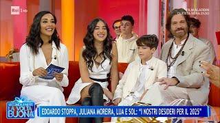 Edoardo Stoppa e Juliana Moreira: l'amore per i figli Lua e Sol - La Volta Buona 27/12/2024