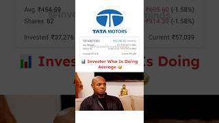 TATA Motors Investor | Longterm Investment #investing #stockmarket #tata #marketcrash