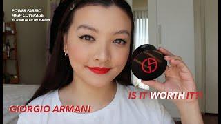 giorgio armani - power fabric foundation balm demo & review