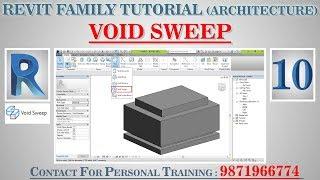 #10 | Void Sweep | Autodesk Revit Architecture Family Full Tutorials | Hindi |