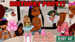 MY RICH DAUGHTERS BIRTHDAY PARTY *POOL, GHETTO* |Berry Ave Family Roleplay #berryave #roblox