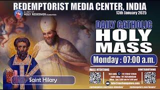 Catholic Holy Mass  - Saint Hilary, 13th  January, Monday