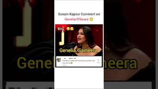 Sonam Kapoor insulted Genelia D'Souza  in koffee with karan johar #happysoul #shorts #ytshorts