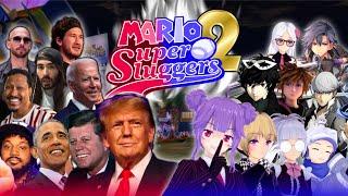 Presidents & the Gang play a CRAZY REMATCH of Mario Super Sluggers!