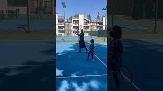 Camilla Joy Fun Tennis with Dad. #coco #tennis #rhythmgame #itscamillajoy