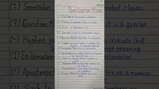 Punctuation marks l English Grammar #youtube #shorts #englishspeaking #englishgrammar #english