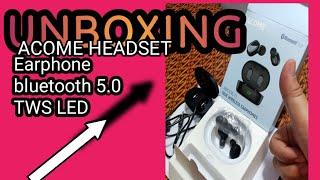 UNBOXING ACOME AIRDOTS T1  Earphones murah meriah  #earphone ...info lihat di DESKRIPSI ya