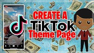 Creating a TIK TOK THEME PAGE from Scratch EP. 1(LUXURY & MOTIVATION)