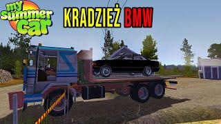 BMW + LAWETA Z NAJAZDAMI - KRADNIEMY AUTO MENELA - My Summer Car #91 | Radex