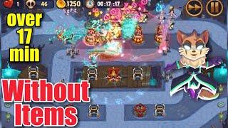 Realm Defense world 6 endless mode - over 17 minutes (without items)