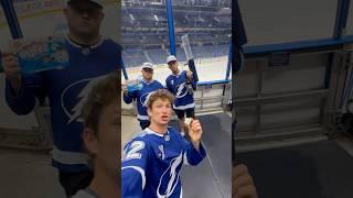 Marshmallow Catching ️#trickshot #sports #catch #throw #hockey @TBLightningNHL