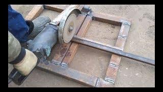 Самодельная стойка для болгарки. Making Angle Grinder Stand.