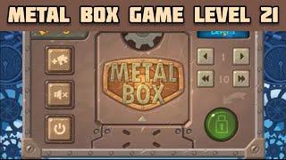 Metal Box Hard Logic Puzzle Level 21