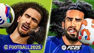 FC 25 vs eFootball 2025 - Graphical Details, Player Animation, Physics - Comparison! #fc25