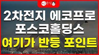 2차전지 에코프로 포스코홀딩스 여기가 반등 포인트 입니다.