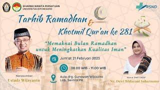 TARHIB RAMADHAN DAN KHOTMIL QUR'AN KE-281 DWP UNDIP