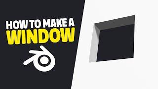 How to Make a Window in Blender (Boolean Tool) - Tutorial