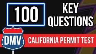 California DMV Permit Test 2024 (100 Key Questions)