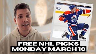 NHL Picks for EVERY Game Monday 3/10 | Best NHL Bets & Predictions | Young's Picks, Leans & Locks