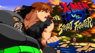 X-Men vs Street Fighter - Ryu & Juggernaut