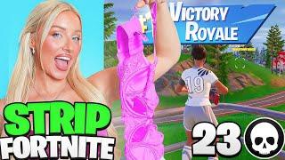 1 KILL = REMOVE 1 CLOTHING PIECE ON FORTNITE | Charlotte Parkes ft. @Hana