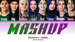 Mashup - Descendants & Zumbies. Good to Be Bad / My Year (Color Coled Lyrics)