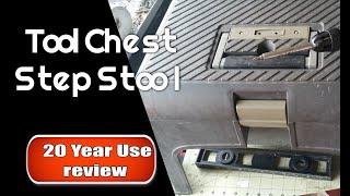 20 year use tool box step stool review made by RubberMaid