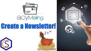 How to Create a Newsletter in Joomla Using ACYmailing version 6 -  Watch Me Work 035