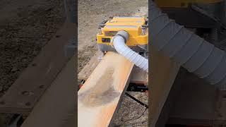 Dewalt dw735 planer maxed out #dewalt #dw735 #wood #woodcraft #machine #machinery #pine #lumber #hd