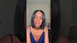 Straight natural hair routine (guide) #grwm #hair #hairtutorial #naturalhair