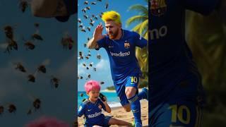Ronaldo and Messi vs 1000 BEES  | EPIC FAIL  #ronaldo #cristianoronaldo #cr7 #messi  #football