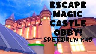 Roblox Escape Magic Castle Obby! Speedrun 1:45 any%