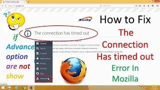 How to Fix The Connection Has timed out Error In Mozilla