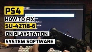 How To Fix PS4 Error SU-42118-6 System Software Update New