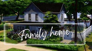 Дом небольшой семьи в симс 4 - без СС / Small family house in the Sims4 / speed-build / no CC