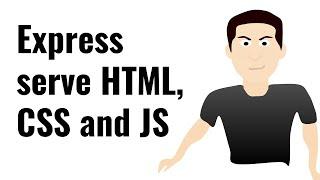 Serve static HTML, CSS and JS using Express