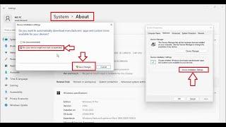 How To Disable Device Driver Automatic Update In Windows 11