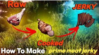 ark survival evolved mobile how to make prime meat jerky