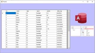 Visual Basic. NET: Fill DataGridView from 2 tables in access database using Queries