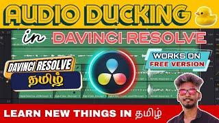 Audio Ducking  in DaVinci Resolve | Easy Tutorial to Automatically Lower Background Music (Tamil)