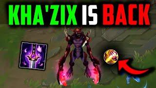 KHA'ZIX JUNGLE IS BACK! (Best Build/Runes) How to Play Kha'Zix & Carry Low Elo Season 14