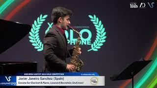 Javier Janeiro Sanchez plays Sonata for Clarinet & Piano, Leonard Bernstein (2nd mov)