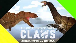 All creatures so far in CLAWS a dinosaur adventure with Nigel Marven by CompyCraft