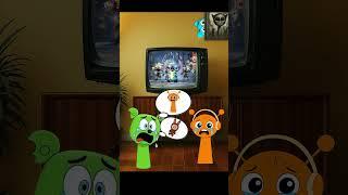 Who made them go into TV?|Spongebob Stitch Gummy Bear Labubu|Incredibox Sprunki #sprunki #incredibox