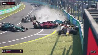 THE BIGGEST CRASH IN F1 MANAGER 23!!!