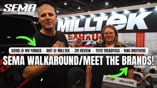 INSIDE SEMA Walkaround! MILLTEK Director & MV FORGED Founder Interview, TOYO Treadpass, ZR1 Review!!