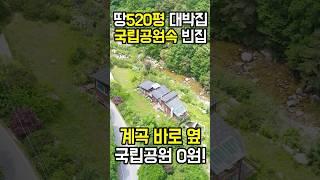 국립공원속 대지520평 전원주택도 빈집이다