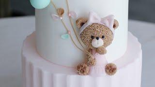 A cute bear from sugar paste/ Медвежонок из мастики