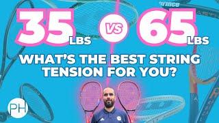 STRING TENSION TEST: 35lbs v 65lbs | What's the best tennis string tension for you? | PH Tennis